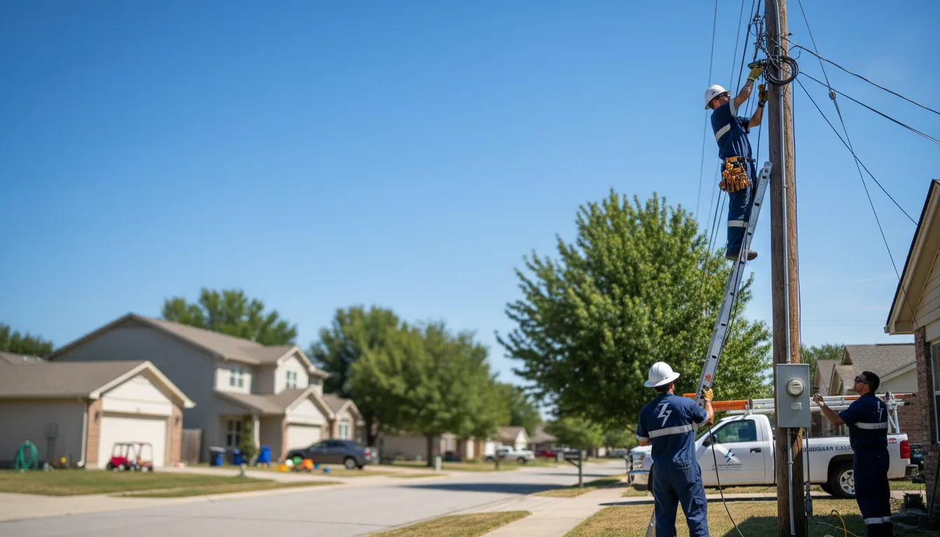 Residential electrician providing installation services in Adell, WI